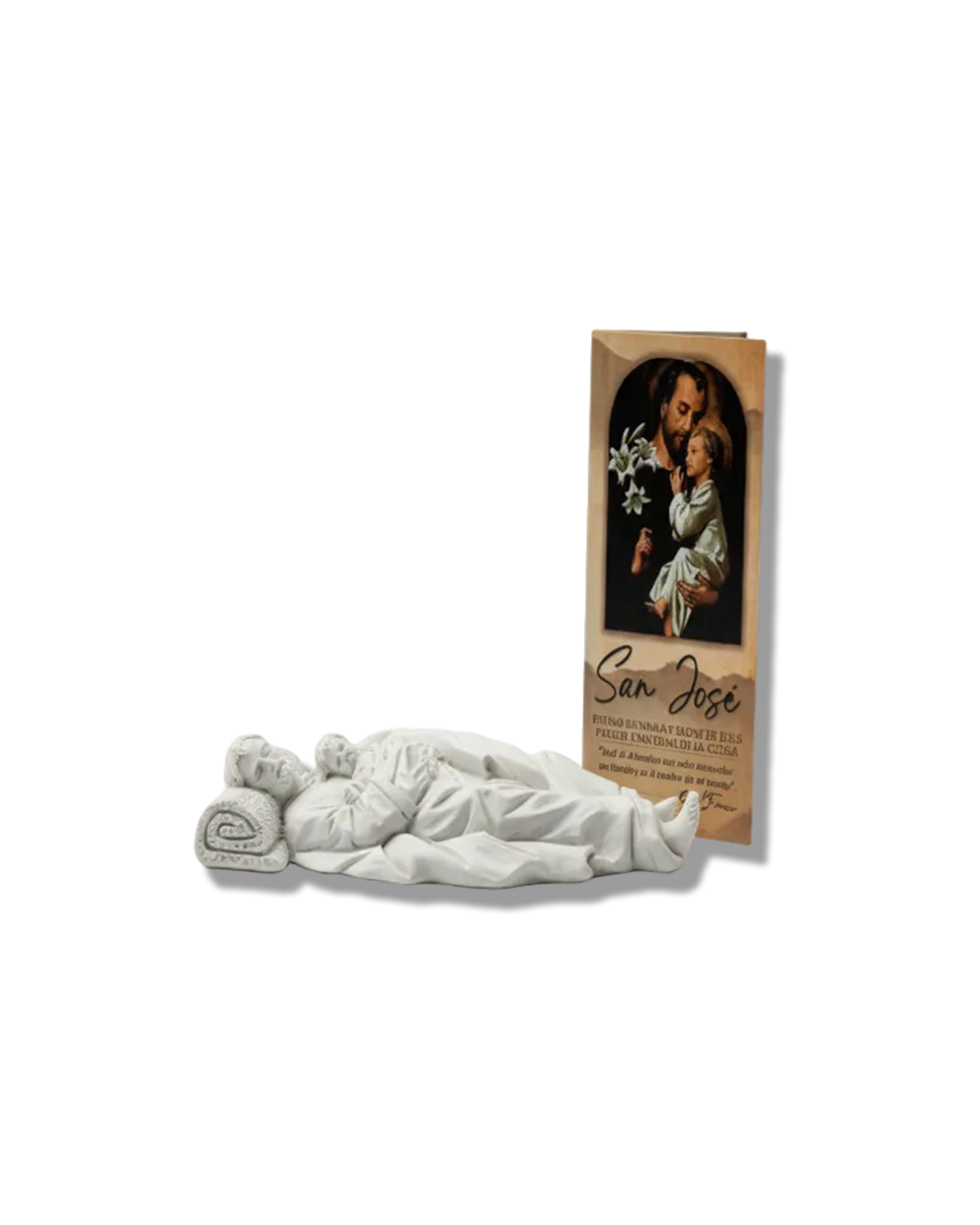 San José Dormido Con Oraciones 15cm - Resina